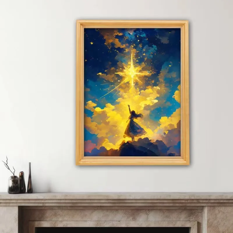 5D DIY 다이아몬드 아트 페인팅 키트, 2024 자수 쥬얼리, 모자이크 크로스 스티치 피크 풍경, 홈 장식, 어린이 선물 공예, 신제품 