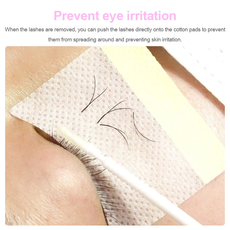 40 個使い捨て綿まつげパッチステッカーまつげを除去するためのアイパッドパッチまつげエクステンション女性メイクツール