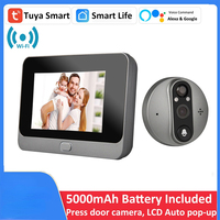 Tuya/Alexa App Control 1080P Smart DoorBell Eye WiFi Peephole Door Camera- Infrared PIR Motion Detection