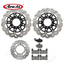 Arashi Brake Disk Pad Set For KAWASAKI Z1000 SX Z1000SX 2011 2012 2013 2014 2015 2016 CNC Floating Front Rear Brake Disc Rotor