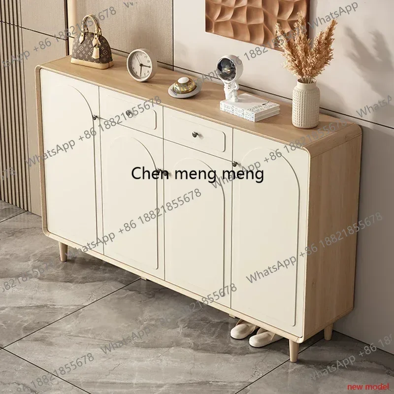 AB03 Wooden Simple Shoe Cabinets for Living Room Integrated Drawer Storage Shoerack Nordic Light Luxury Designer Shoe Rackh178