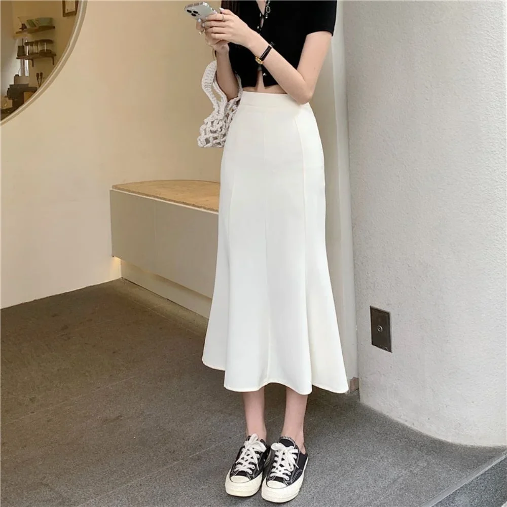 

High Waist Mid Length Fishtail Skirt 2023 Skirt Korean Fashion Skirts Clothes for Women