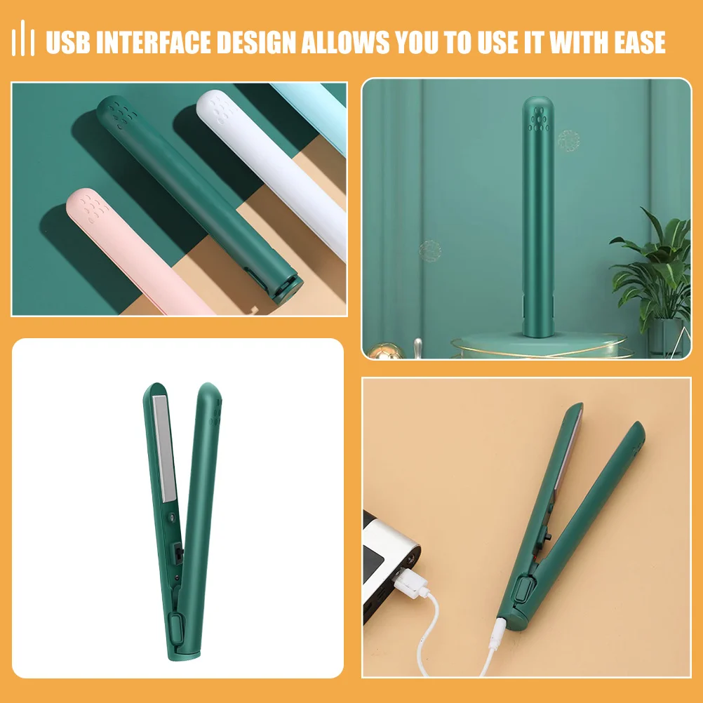 

USB-инструмент для укладки волос, щипцы для завивки волос, портативный женский утюжок, быстрый нагрев, выпрямитель для волос, портативный выпрямитель