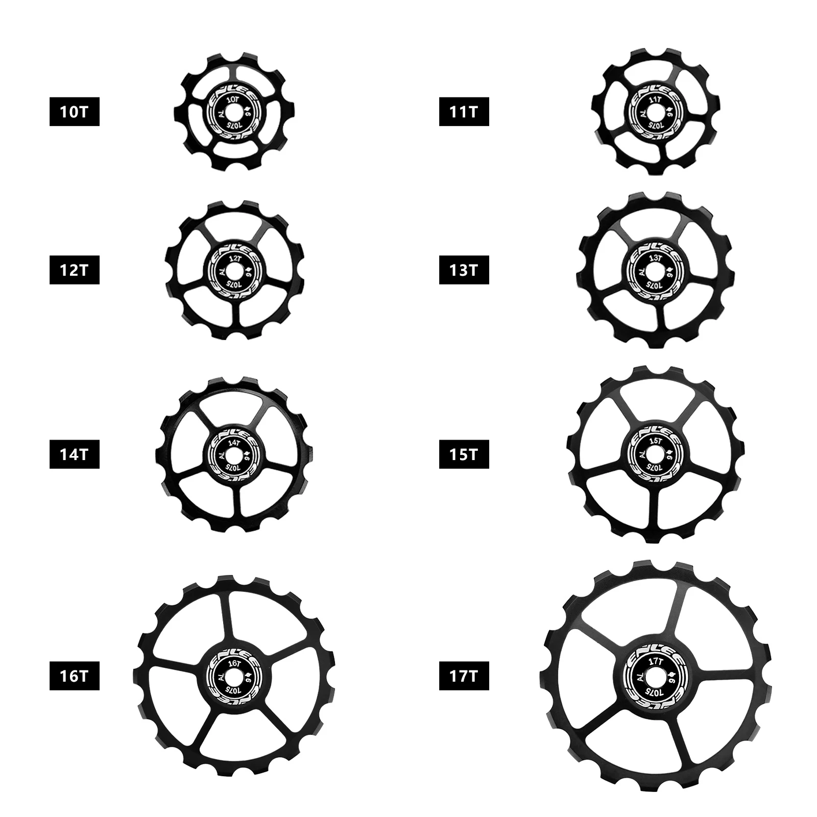 AliExpress enlee ENLEE Mountain Bike Road Bike Rear Derailleur Wheel Lightweight Aluminum Alloy with Ceramic Bearings 10-13T Derailleur Wheel