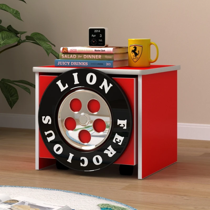 Children's creative cartoon bedside table Boys and girls household bedroom storage simple modern multi-functional bedside cabine