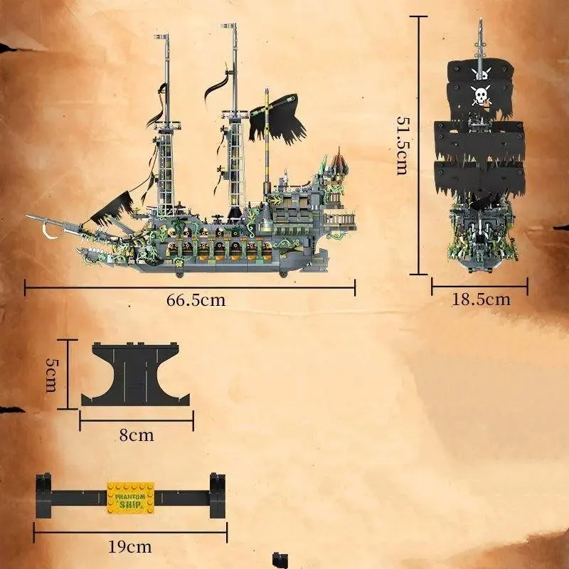 Fangcheng FC6015 تحلق الهولندية نموذج باخرة التعليمية بناء الالعاب العملاقة للأطفال طبعة جامعي هدية فكرية