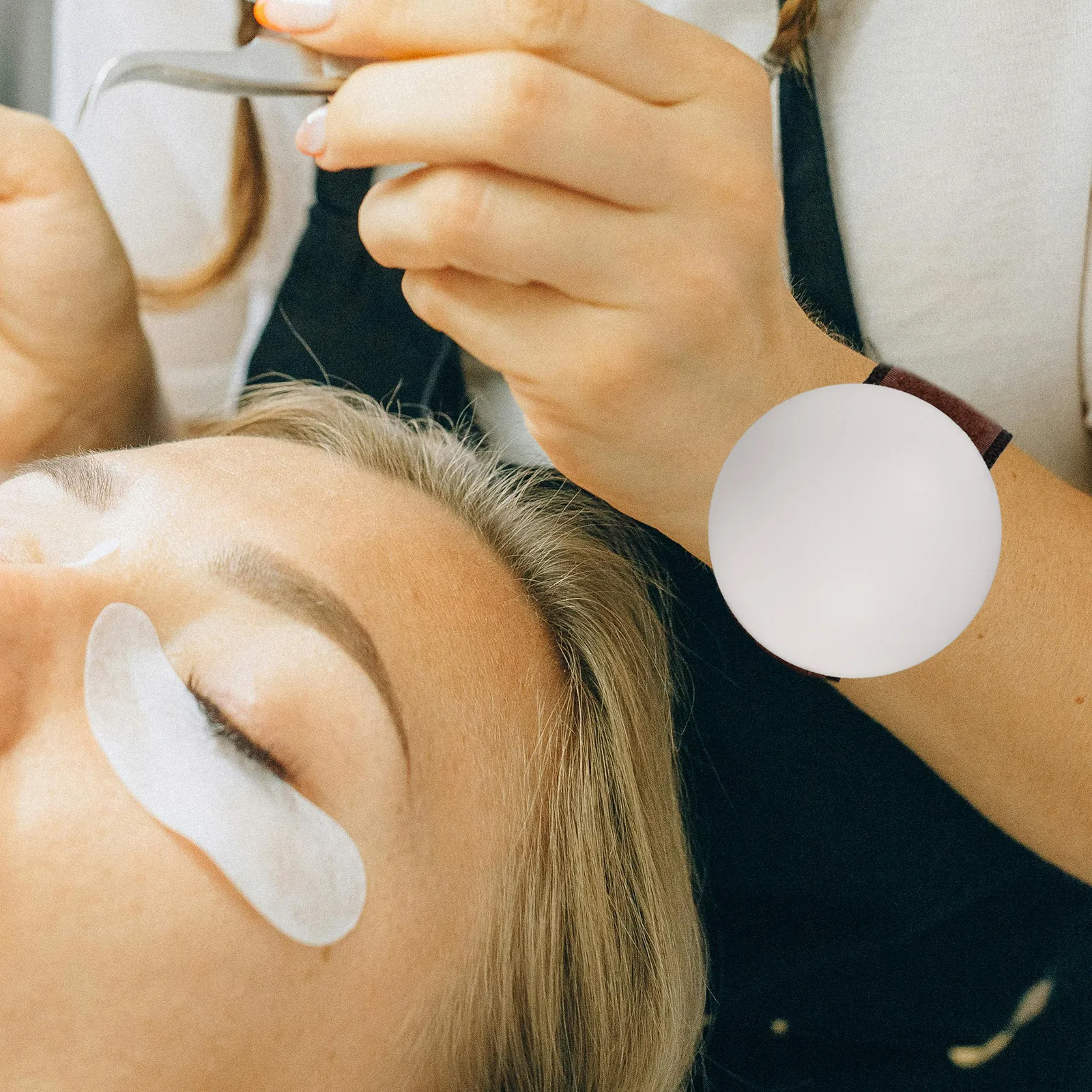 رمش تمديد أداة لاش صينية البليت دائم خفيفة الوزن المحمولة حزام اليد لاش حامل مجلس تخزين النساء