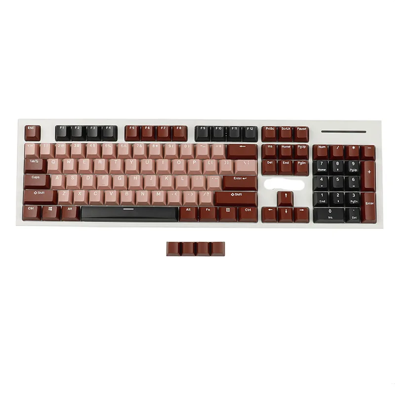 

PBT material two-color injection molding original highly opaque cross matte surface mechanical keyboard keycap