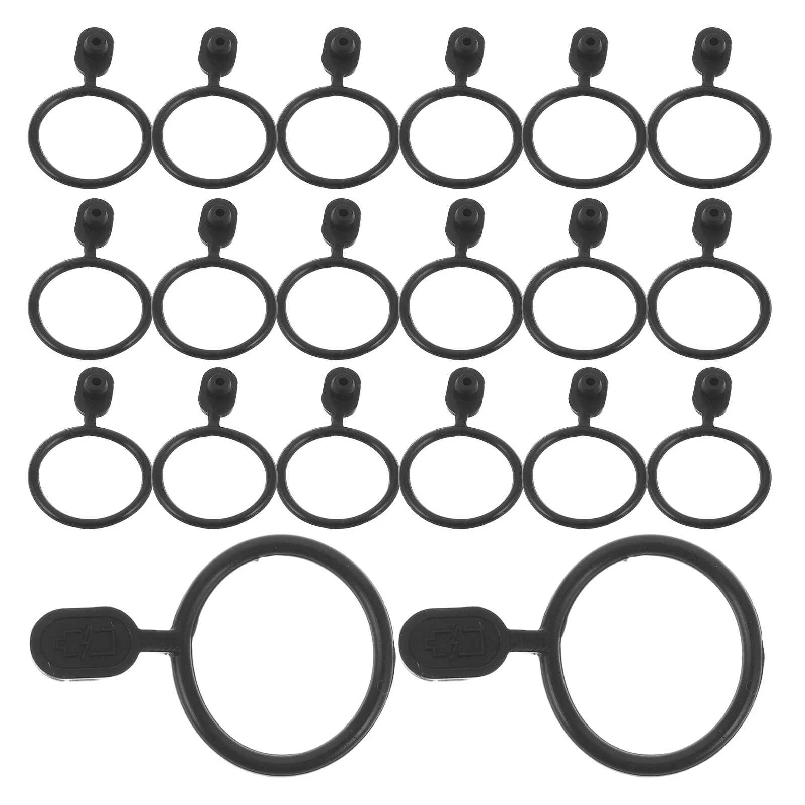 20Pcs Waterproof Silicone Torch Charging Hole Protective Cover Black Dust Plug Cap for Flashlight Charging Port Outdoor view 6