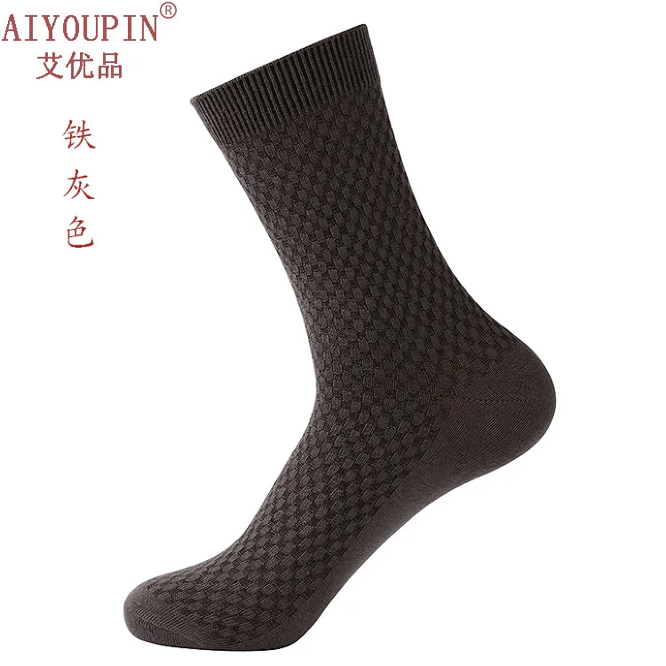 

Sports Fuzzy Athletic Crew Dress Sports Fuzzy Autumn Winter Bamboo Fiber Cotton mid-calf Men Sock king-size Business B7W196