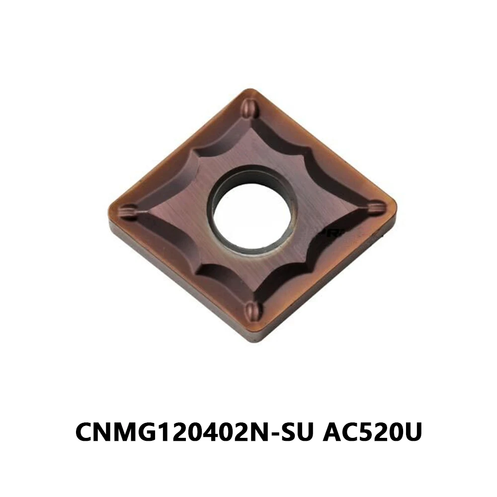 80° Blade CNMG120402 CNMG 120402 120402N N SU Original CNMG120402N-SU AC520U Carbide Inserts CNC Lathe Cutter Turning Tool Shank