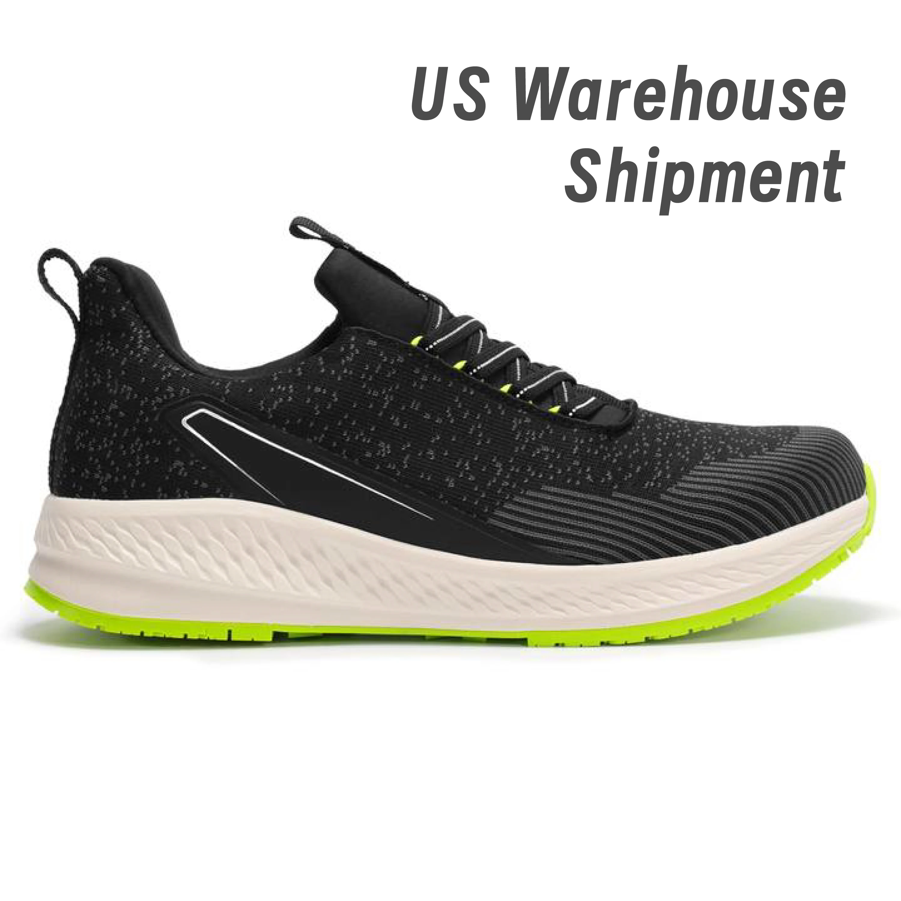 SPIEZ women's safety shoes, oil resistant and non slip composite toe, breathable and cushioned slip in work sports shoes.