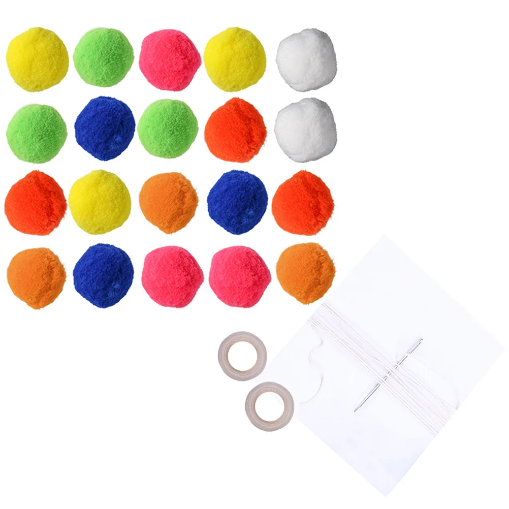

2 M Christmas Decor DIY Ball Pom Strand Poms Bulk Craft Pompom Decoration Child