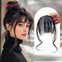 Small Short 3D Air Bangs Hair Styling Tools Fake Fringe Air Hair Bangs Synthetic Clip-In Hair Extension False Bangs With Clips