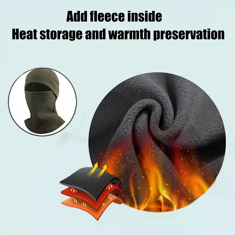 شتاء دافئ في الهواء الطلق ركوب كامل الوجه قناع يغطي بالاكلافا الصوف دراجة نارية الصيد التزلج قناع الوجه الدافئة يندبروف غطاء قبعة