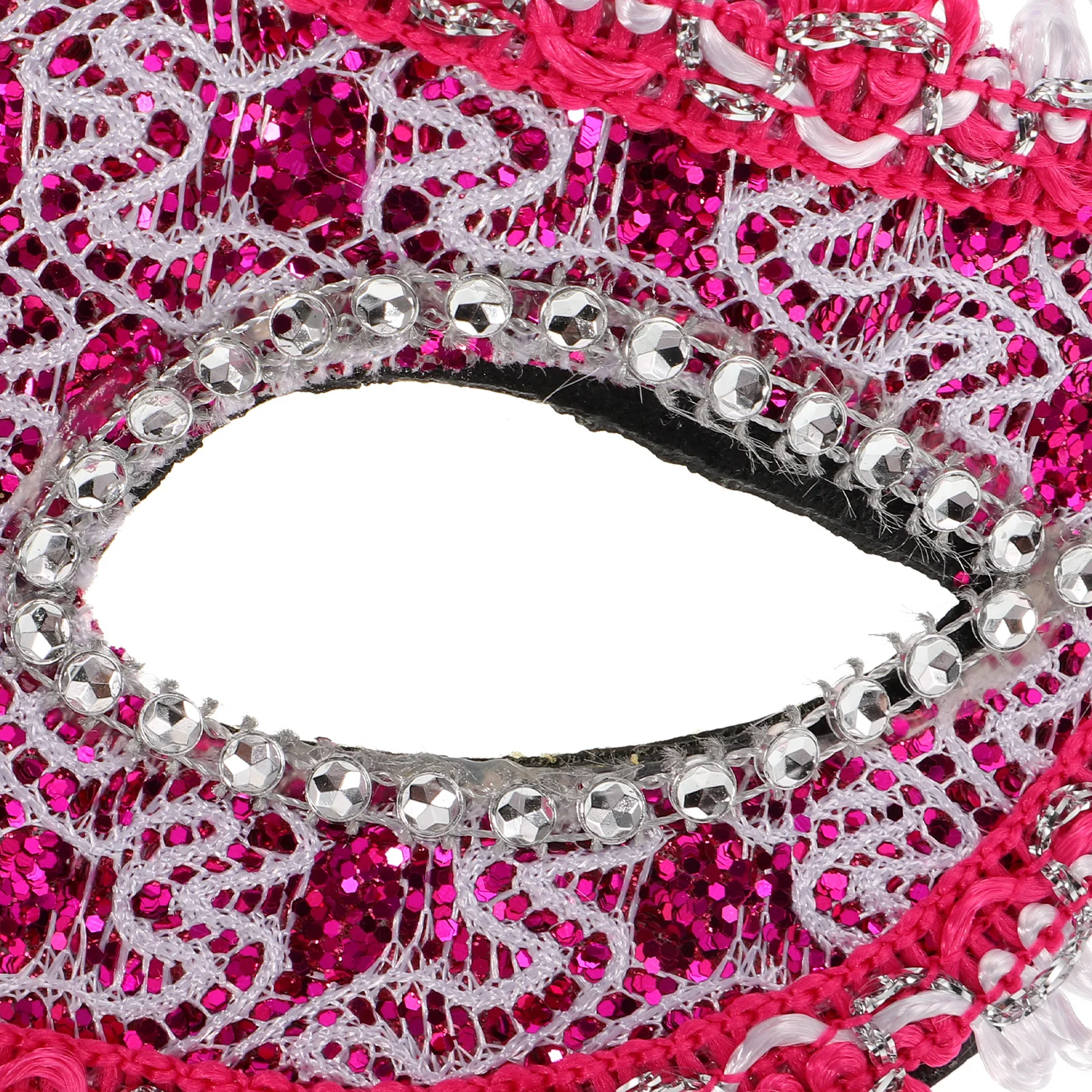 

Red Lace Rhinestone Mask Elegant Cosplay Face Mask for Halloween Masquerade Ball Fancy Dress Party Costume