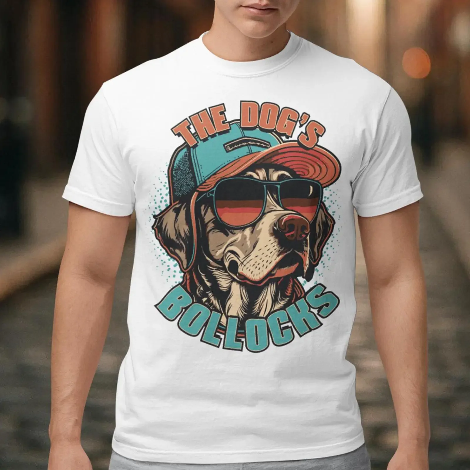 The Dogs Bollocks T Shirt Funny Dog vintage Washed Unisex Casual fashion Breathable streetwear homme graphic designer clothes