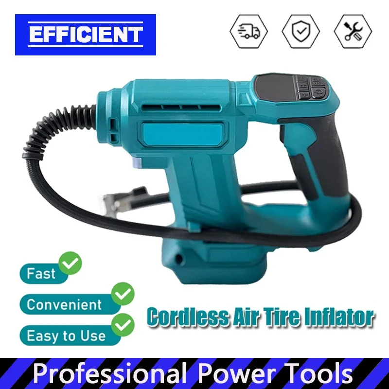 

Беспроводной воздушный насос, портативный автомобильный компрессор для накачки шин с цифровым дисплеем, надувной насос для аккумулятора Makita 18V