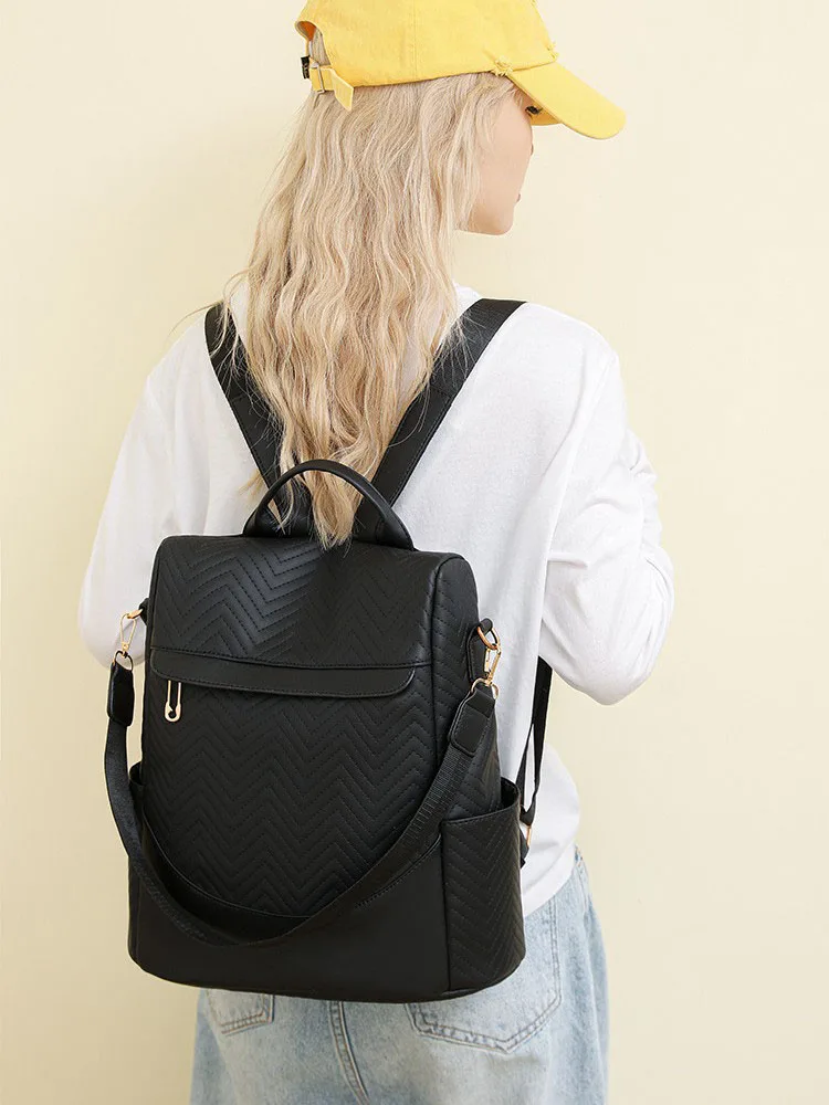 Fashion New Women Casual Large-capacity Backpack Shoulder Work Handbags Trend Female Simple Single Shoulder Bag Backpacks Bolsa