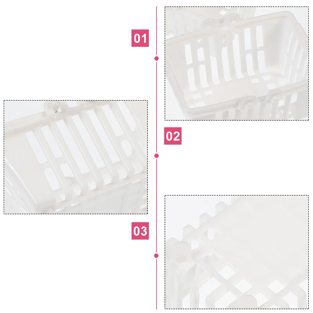 12 قطعة من سلال اللعب الصغيرة لتخزين حلوى الأطفال، سطح أملس من البلاستيك عالي الجودة، لا توجد إصابة، سهل التخزين