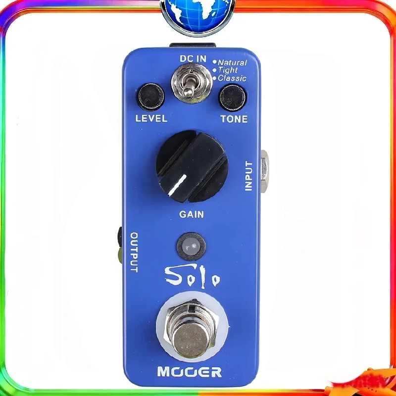 

Педаль эффектов для гитары MOOER SOLO — искажение высокого уровня с 3 режимами (натуральный/плотный/классический), цельнометаллический корпус True Bypass