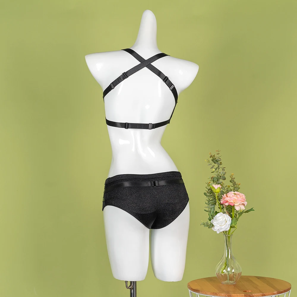 Hope & Win New Collection Stargazer Set Sexy Women cinghie regolabili Top e Mid-Waits Short Pole Fintess Dance Wear