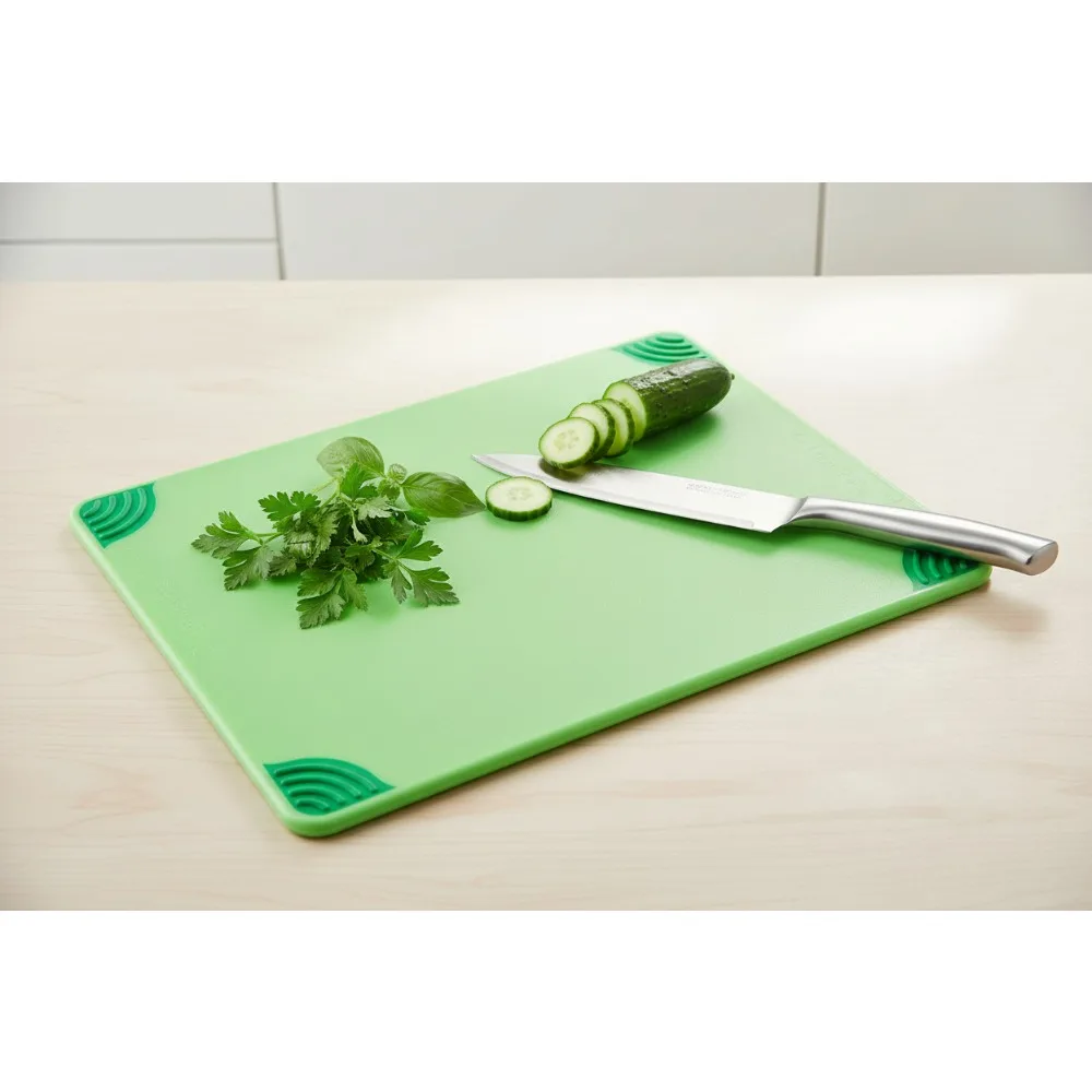 

15x20 Inch Non-Slip Plastic Cutting Board with Safety Hook, HACCP Color-Coded for Professional & Home Kitchens