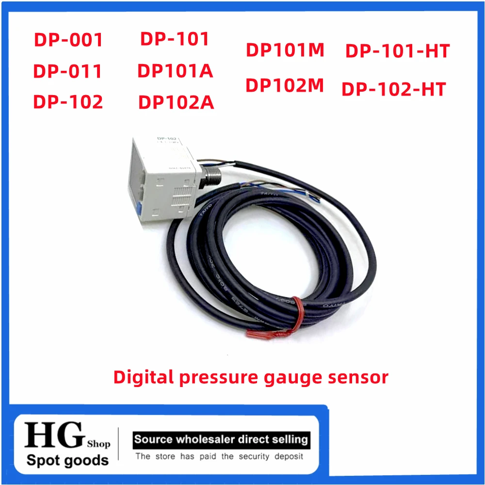 DP-001 DP-101  DP-102 DP-011  102A DP101M 102M DP-101-HT DP-102HT Digital Vacuum Negative Pressure Sensor Pressure Controller