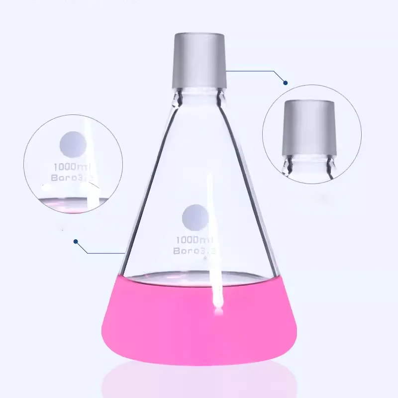 

Externally ground thick-walled triangular flask, glass conical flask, sand core filter device, liquid-containing bottle 1000ml