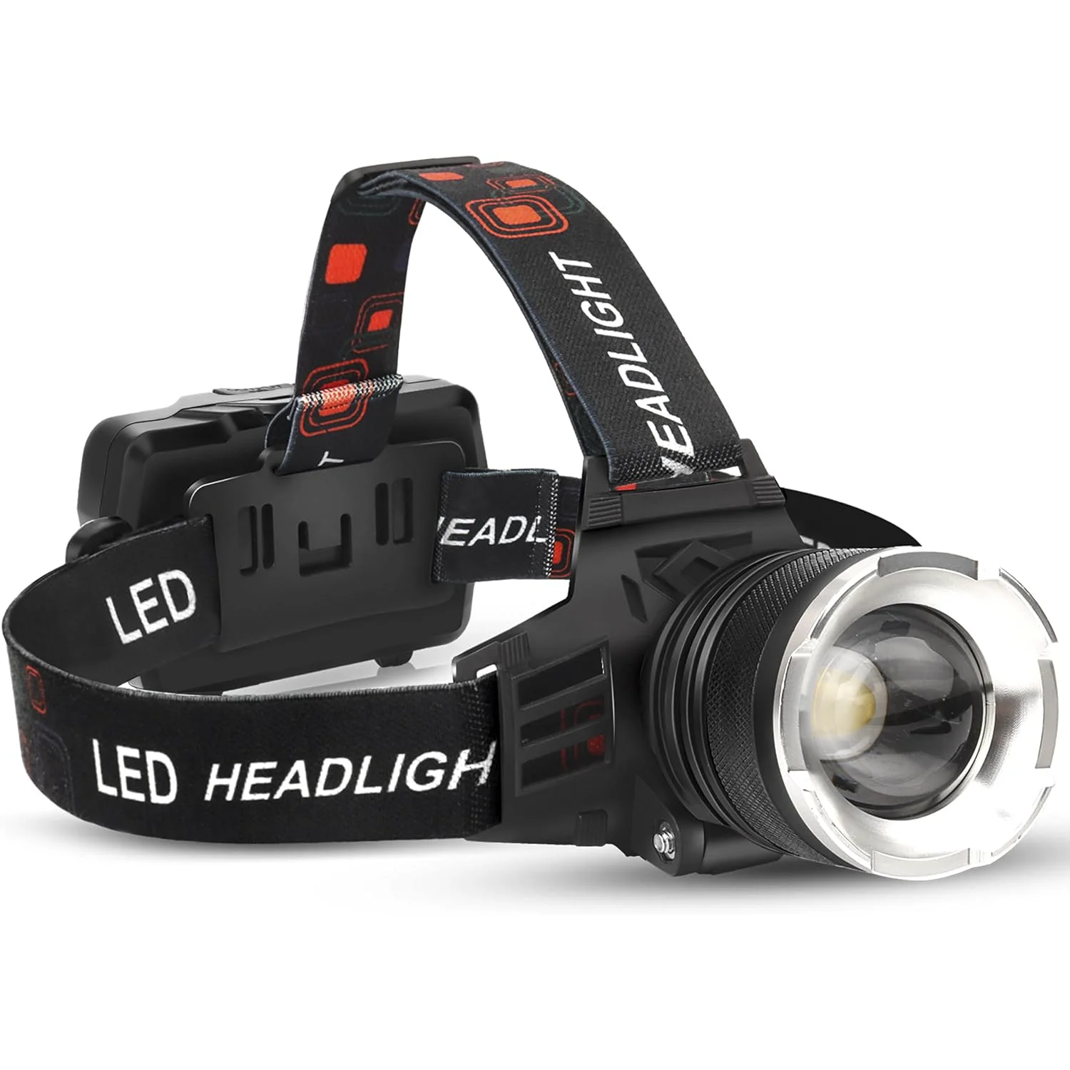LED Rechargeable Headlamp, 90000 Lumens Super Bright with 5 Modes and IPX6 Level Waterproof USB Rechargeable Headlamp Camping
