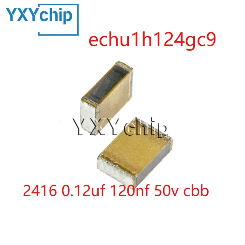 

10pcs/lot 2416 0.12uf 120nf 50v Cbb Echu1h124gc9 2% 6041 Smd Metallized Film Capacitor Pps New Original