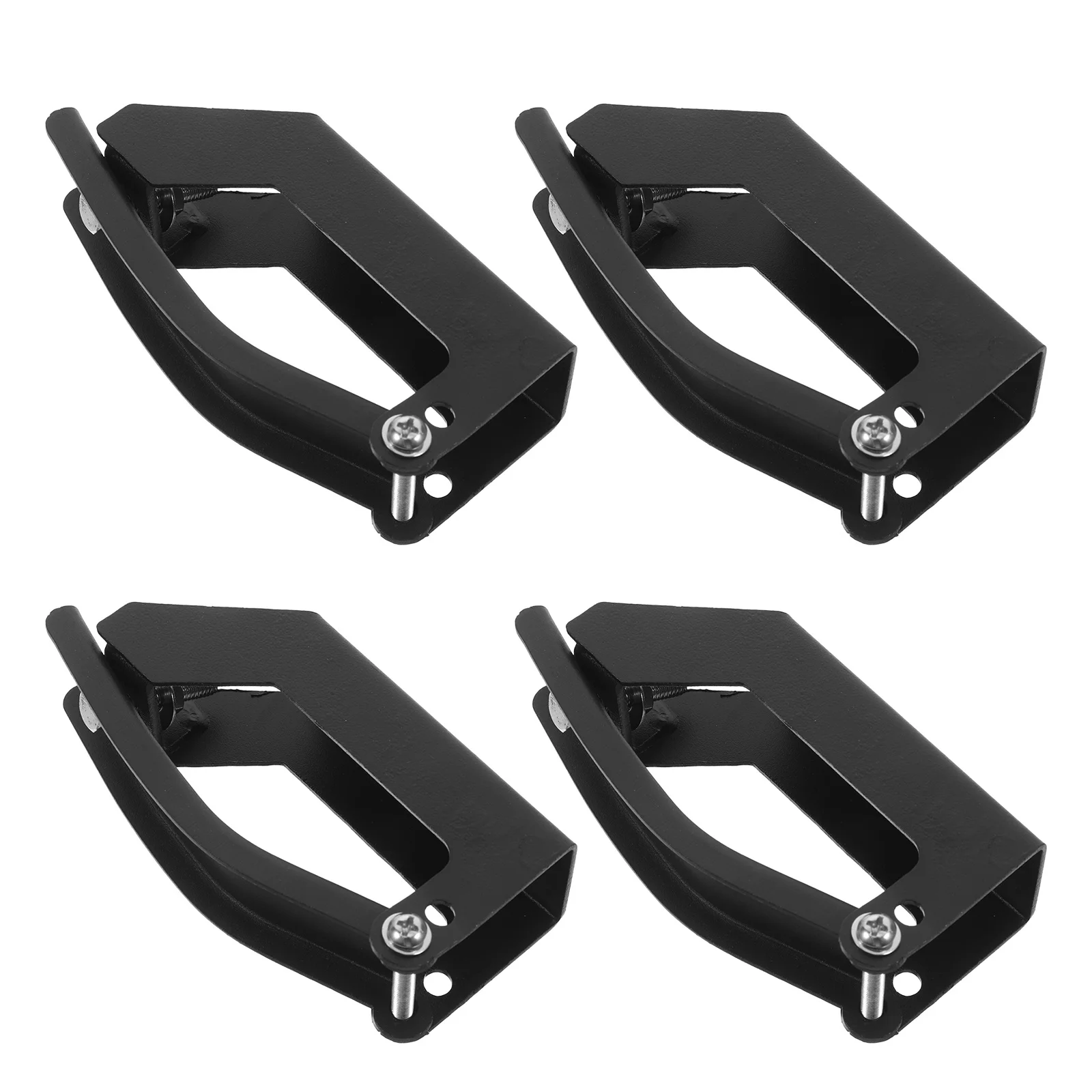 

Cabilock 4Pcs Roof Rack Clamps for Car Truck Luggage Carrier Top Seat Headrest Hooks Black Iron Suitcase with Wheels
