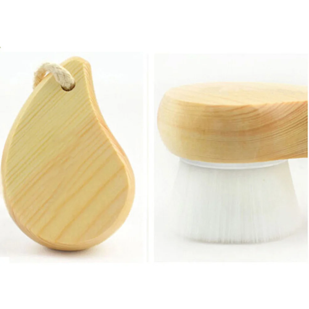 

4Pcs Shower Brush Set Bristle Long Handle Back Scrubber Exfoliates Stimulates Blood Circulation Softens Skin Bath Brush