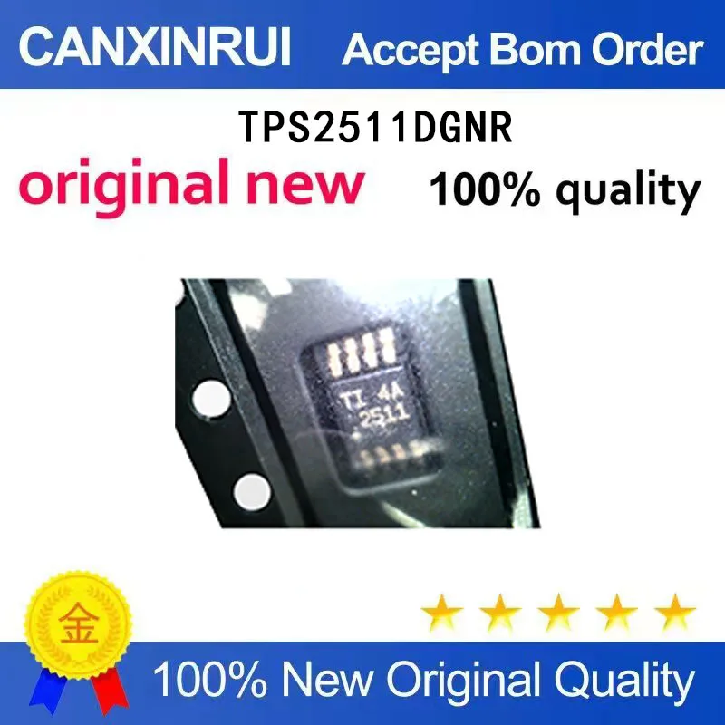 

(5-100 Pieces) Brand new original spot mounted TPS2511DGNR MSOP-8 silk screen 2511 power switch chip