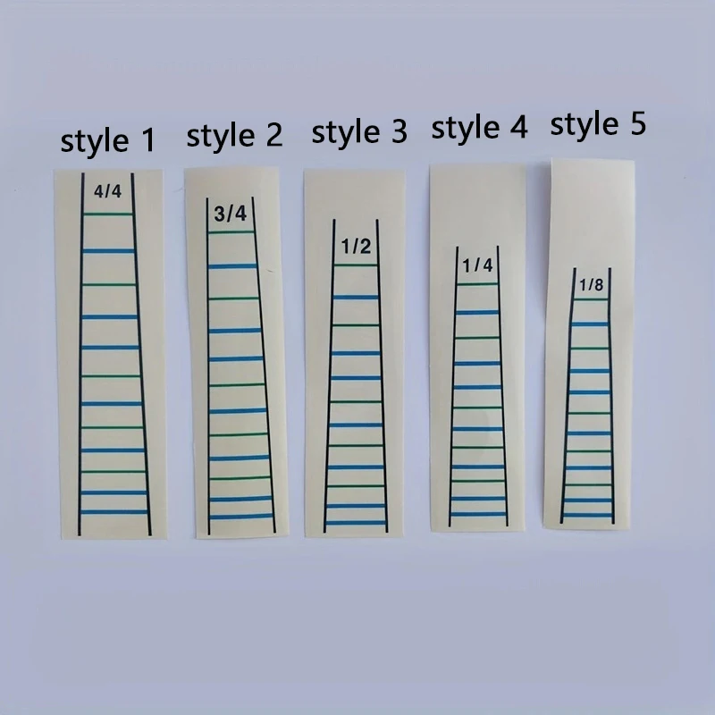 Violin Fretboard Sticker Tape Fiddle Fingerboard Chart Finger Marker For 4/4 1/4 1/8 3/4 1/2