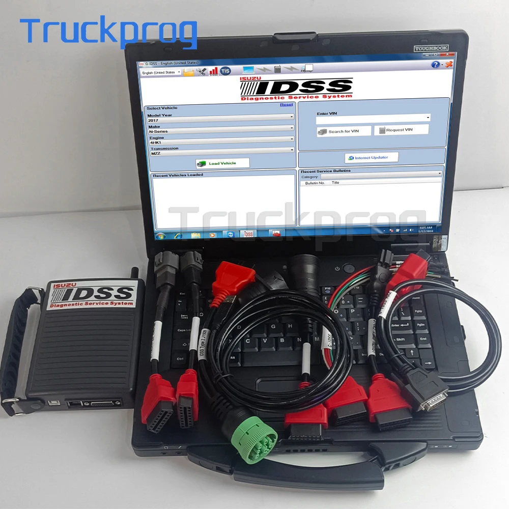 

For ISUZU IDSS III CANBUS G-IDSS E-IDSS Diesel Engine Truck Excavator EURO6 EURO5 Diagnostic Service Tool+CF52 Laptop