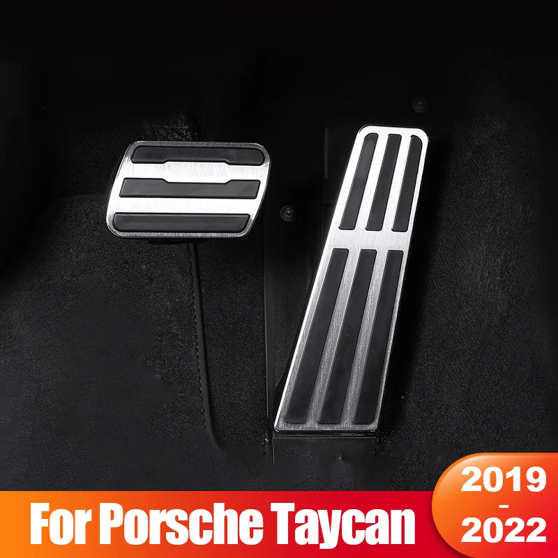 For Porsche Taycan 2019 2020 2021 2022 2022 Car Foot Pedal Fuel Accelerator Brake Pedals Cover Non-slip Pad Accessories