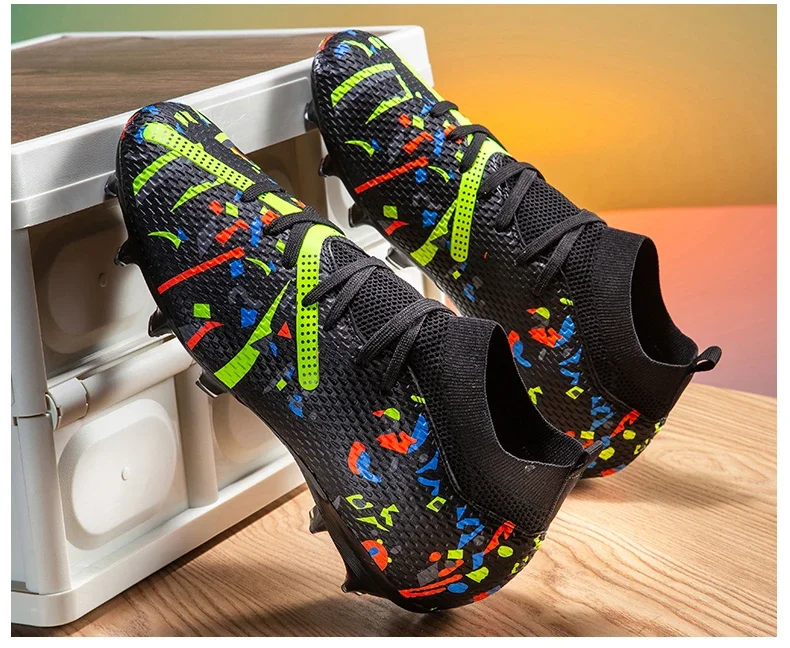 Neue Herren-Fußballschuhe Professionelle Outdoor-Sportschuhe Rutschfeste Trainingsschuhe Sneakers Rasen-Fußballstiefel Ultraleicht Unisex – Detail 12