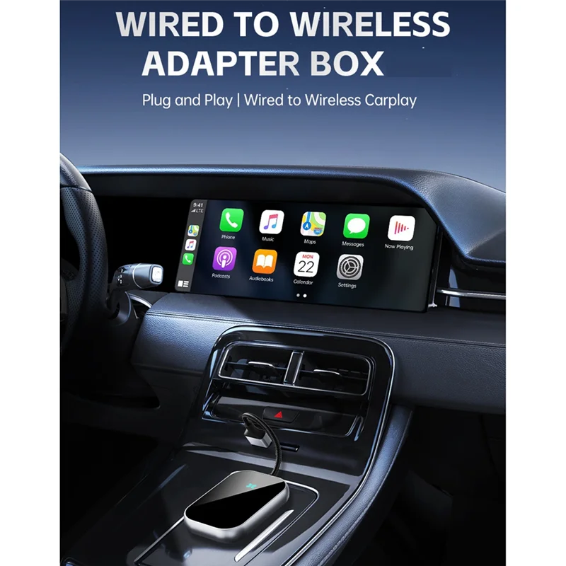 GO-adaptateur Carplay sans fil convertir Carplay filaire vers adaptateur Carplay sans fil pour Iphone IOS 10 + et pour Android Auto