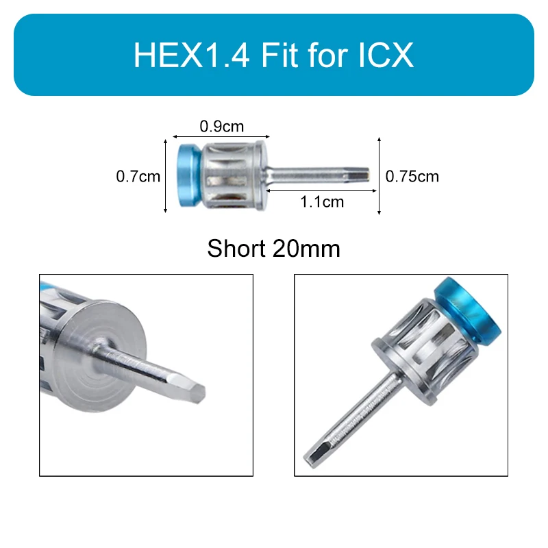 VVDental الأسنان العالمي زرع عزم الدوران المفكات 1 قطعة زرع الأسنان استعادة مجموعة أدوات 20 مللي متر 25 مللي متر