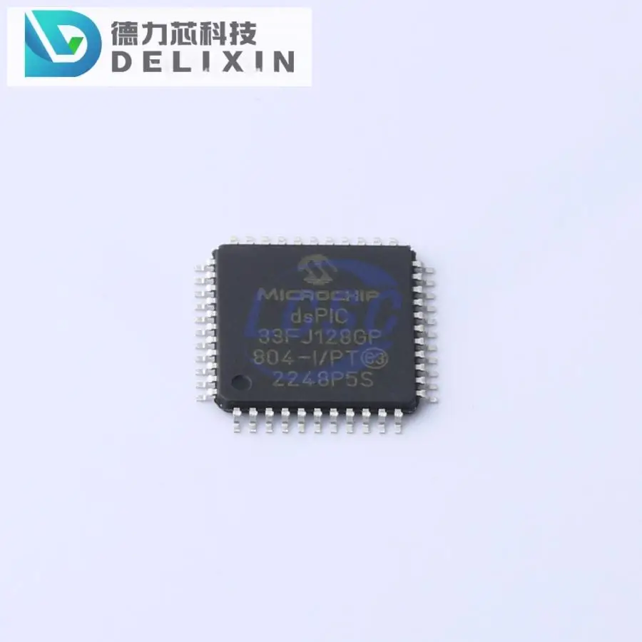 Chip sinyal Digital, DSPIC33FJ128GP804-I/PT 160MHz 128KB 35 TQFP-44(10x10) Chip DSP/DSC) baru asli