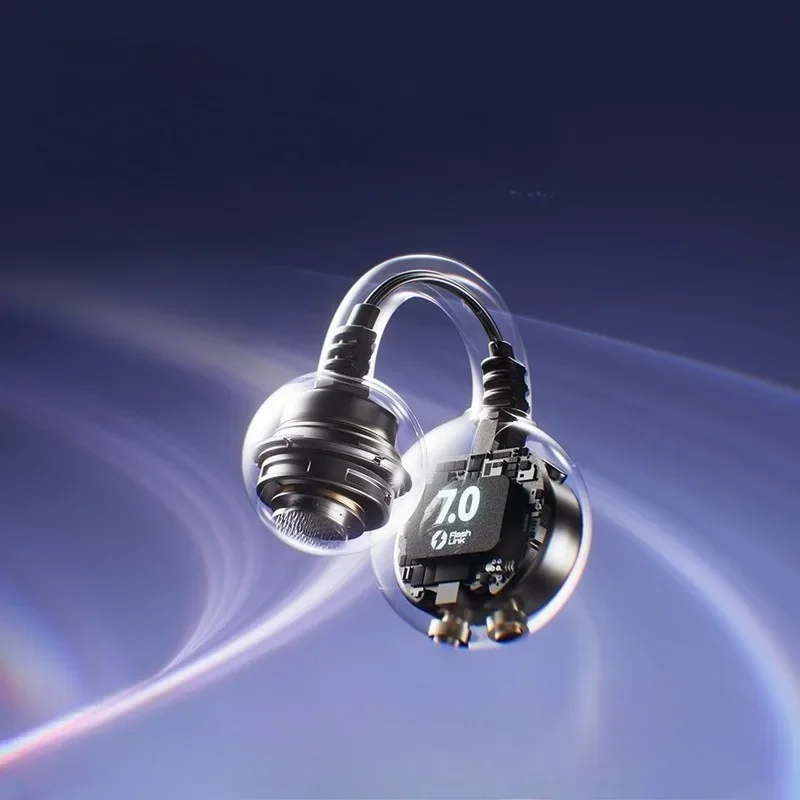 النجم لديه نفس النمط، سماعة رأس بخاصية البلوتوث، مشبك الأذن، مفهوم التوصيل العظمي مفتوح AI