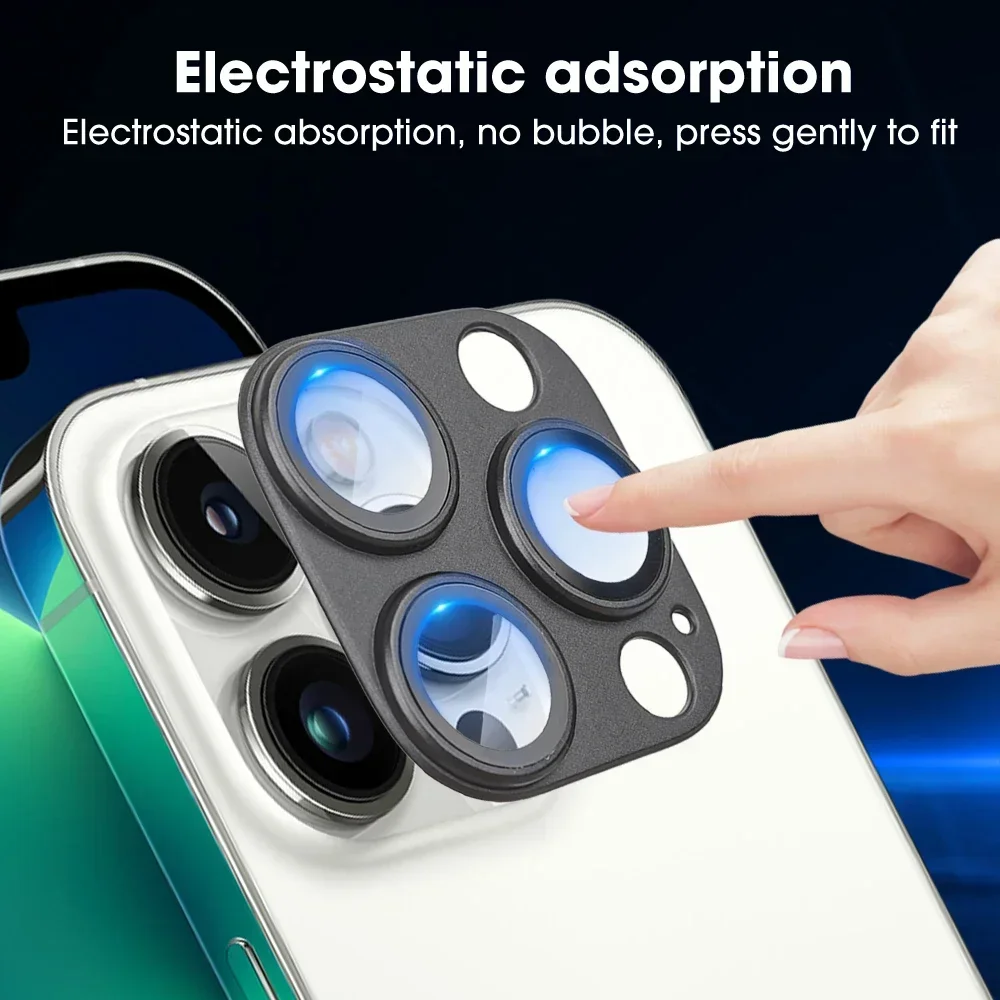 Voor Iphone 16/16 Pro/16 Plus/16 Promax Camera Lens Beschermer Metaal Aluminium Gehard Glas Cover Lens Films Voor Iphone16