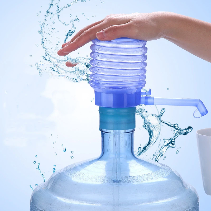 New Clean and Sanitary Portable Bottled Drinking Water Hand Press Removable Tube Innovative Vacuum Action Manual Pump Dispenser