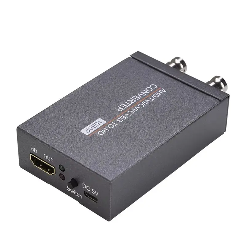 AHD/TVI/CVI/CVBS To -Compatible Adapter 3MP/4MP/5MP/8MP 720P/1080P 60HZ Full HD Camera Signal Converter-A12I