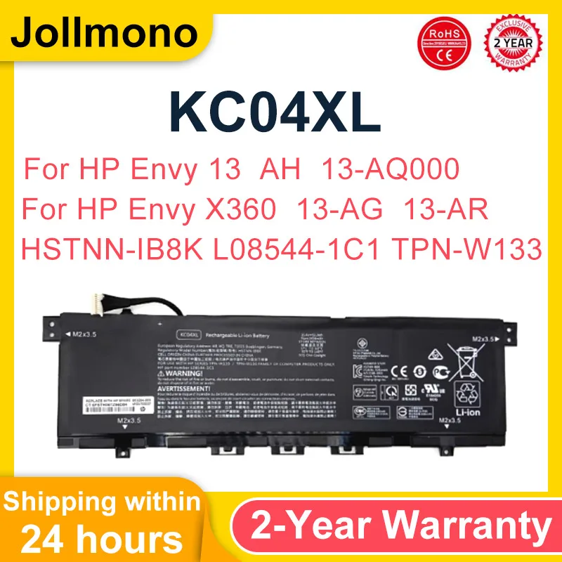 Batería KC04XL para HP Envy 13 AH 13-AQ000 para X360 13-AR 13-AG serie de portátiles HSTNN-IB8K L08544-1C1 L08544-2B1 TPN-W133