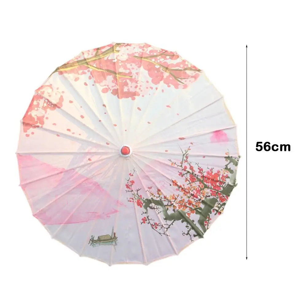 مطبوعة الحرير مزيتة ورقة مظلة شرابة تصميم 56 سنتيمتر حجم الحرير النسيج مظلة أزهار الكرز نمط النمط الكلاسيكي #6