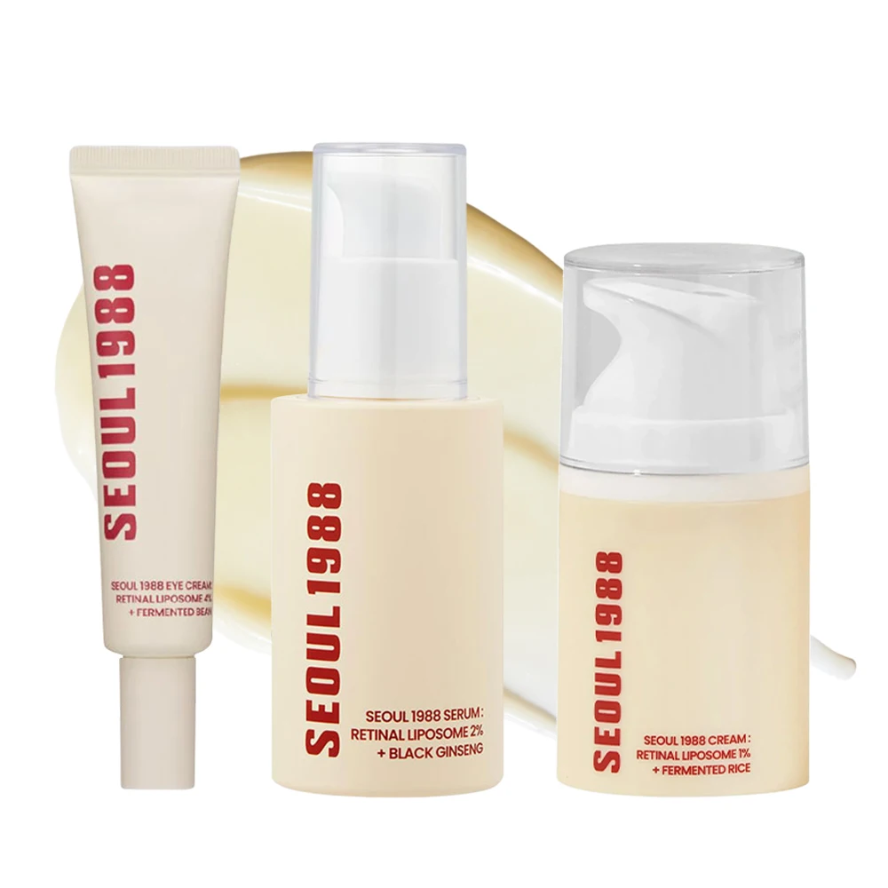 Suero para el cuidado facial de Retinol coreano 1988, ampolla reafirmante hidratante de vitamina C de niacinamida de Ginseng negro, cuidado de la piel antiarrugas antienvejecimiento