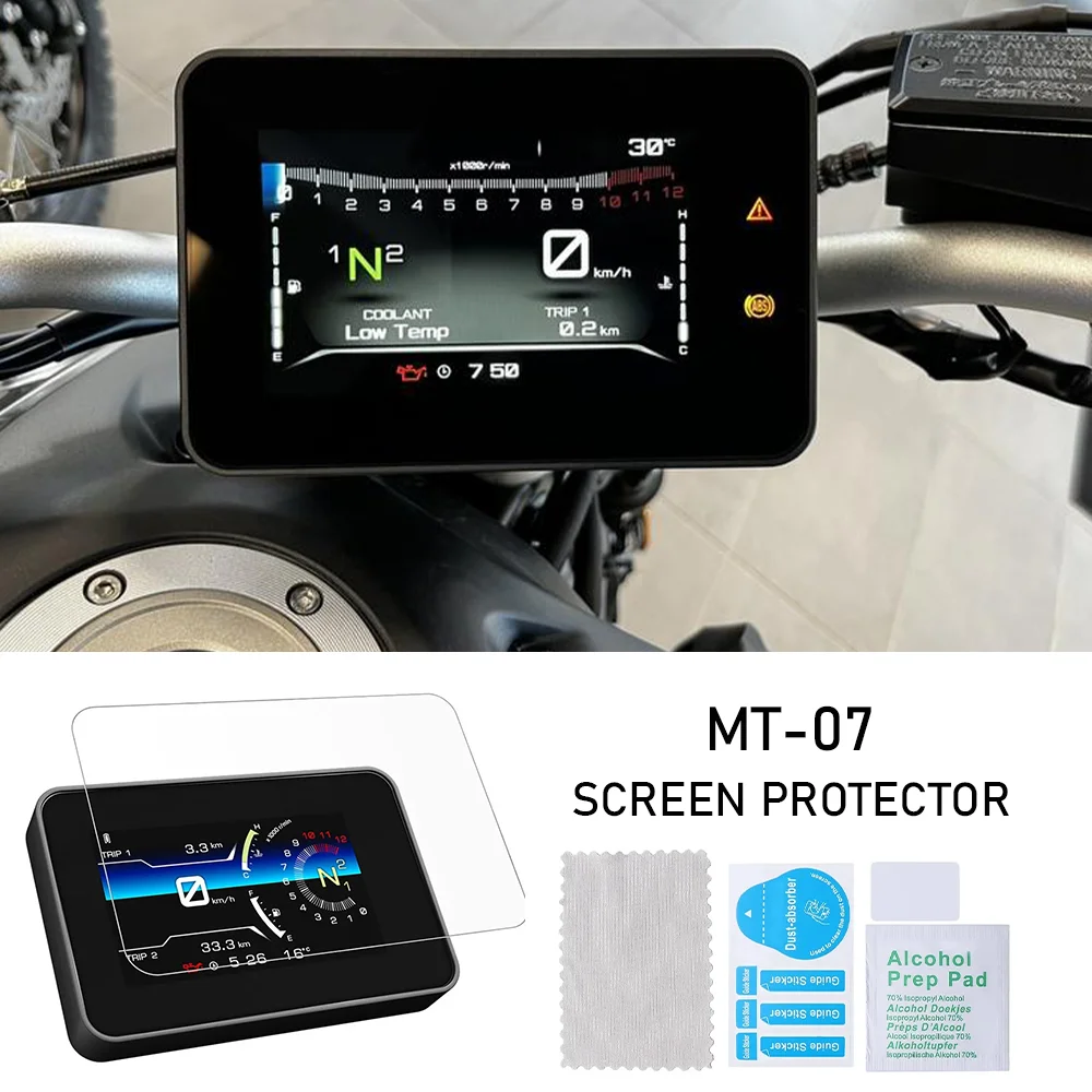 2023 MT-07 Accessories  Screen Protector Scratch Protection Film For MT 07 MT07 2023 Dashboard Screen Protector