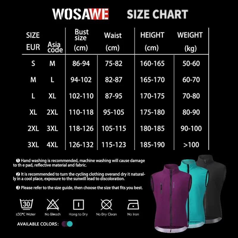 WOSAWE Men Cycling Vest Windproof Breathable Mountain Bike Lightweight Sleeveless Gilet MTB Road Cycling Jersey Sports Wind Vest - view 6